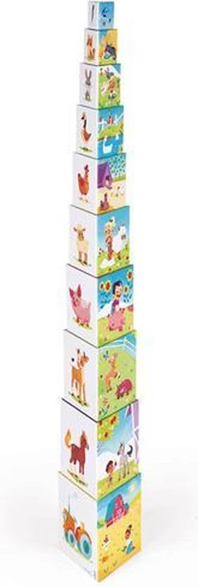 Janod Stapeltoren - Het Leven Op De Boerderij 8 Janod Stapeltoren - Het Leven Op De Boerderij - Afbeelding 6