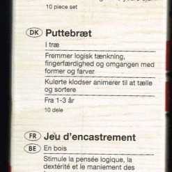 Play Tive Junior Steekplankje Echt Hout Insteekblokken Stimulatie Voor Tellen En Sorteren Behendigheid Met Vormen En Kleuren 1-3 Jaar 10 Delig