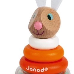 Janod Lapin - Stapeltuimelaar Konijn -Goedkope baby-en-kleuterspelletjes winkel 473x840