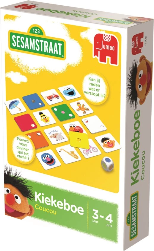 Jumbo Sesamstraat Kiekeboe - Kinderspel 4 Jumbo Sesamstraat Kiekeboe - Kinderspel - Afbeelding 2
