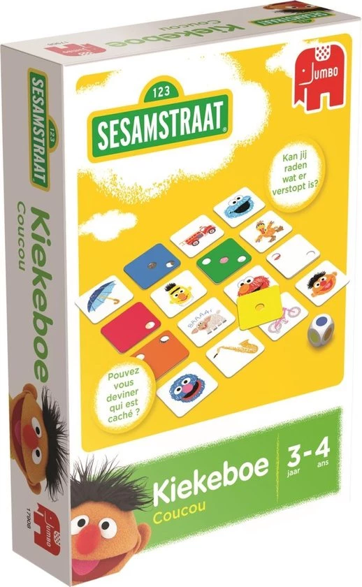 Jumbo Sesamstraat Kiekeboe - Kinderspel 3 Jumbo Sesamstraat Kiekeboe - Kinderspel