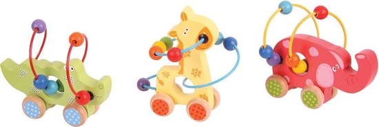 Bigjigs Baby Bigjigs Push Along Giraffe Bead Frame 5 Bigjigs Baby Bigjigs Push Along Giraffe Bead Frame - Afbeelding 3