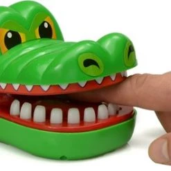 Merkloos Krokodil Met Kiespijn - Bijtende Mini Krokodil Kinderspel - Groen -Goedkope baby-en-kleuterspelletjes winkel 550x265
