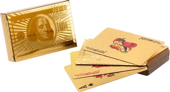 D&F Speelkaarten - Goud - Luxe - Set 3 D&F Speelkaarten - Goud - Luxe - Set