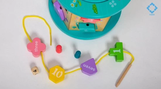 FDWB Houten Blokkendoos Met Vormen En Kralenrek - Multifunctioneel- Educatief - 3 T/m 6 Jaar - Fdbw 6 FDWB Houten Blokkendoos Met Vormen En Kralenrek - Multifunctioneel- Educatief - 3 T/m 6 Jaar - Fdbw - Afbeelding 4