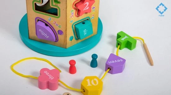FDWB Houten Blokkendoos Met Vormen En Kralenrek - Multifunctioneel- Educatief - 3 T/m 6 Jaar - Fdbw 7 FDWB Houten Blokkendoos Met Vormen En Kralenrek - Multifunctioneel- Educatief - 3 T/m 6 Jaar - Fdbw - Afbeelding 5