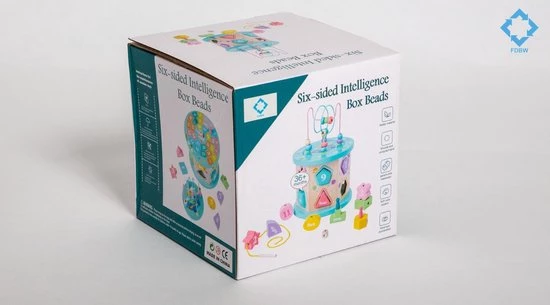 FDWB Houten Blokkendoos Met Vormen En Kralenrek - Multifunctioneel- Educatief - 3 T/m 6 Jaar - Fdbw 8 FDWB Houten Blokkendoos Met Vormen En Kralenrek - Multifunctioneel- Educatief - 3 T/m 6 Jaar - Fdbw - Afbeelding 6