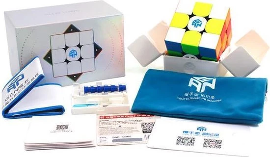 Gan 11 M Pro 3x3 - FROSTED STICKERLESS BLACK 23 Gan 11 M Pro 3x3 - FROSTED STICKERLESS BLACK - Afbeelding 21