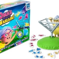 Megableu Oma's Woeste Waslijn - Actiespel - Spelletjes Voor Kinderen - Met Draaiende Waslijn -Goedkope baby-en-kleuterspelletjes winkel 550x331