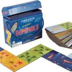 Floss & Rock Domino Tweezijdig Oceaan - 13 X 13 Cm