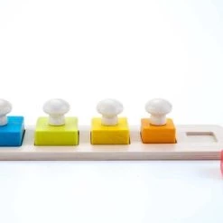 Engelhart Education Square Sorter Board - Rubber Wood 9 X 30 X 4,5cm -Goedkope baby-en-kleuterspelletjes winkel 550x365 14