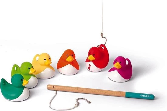 Janod Visspel Eendjes 4 Janod Visspel Eendjes - Afbeelding 2