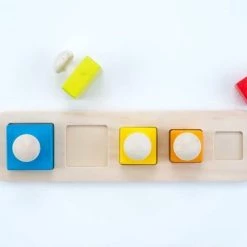 Engelhart Education Square Sorter Board - Rubber Wood 9 X 30 X 4,5cm -Goedkope baby-en-kleuterspelletjes winkel 550x366 69