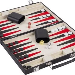 Longfield Backgammon 15", Met Geprint Veld, Kleur Zwart In Pu Leder. Afm. 36 X 36 X 5 Cm 8 Longfield Backgammon 15", Met Geprint Veld, Kleur Zwart In Pu Leder. Afm. 36 X 36 X 5 Cm -Goedkope baby-en-kleuterspelletjes winkel 550x369 6