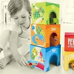 Hape Stapeltoren Friendship 9-delig -Goedkope baby-en-kleuterspelletjes winkel 550x380