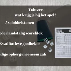 Merkloos Yathzee Set Met Handige Opbergzak - Dobbelspel - Scoreblok (100 Vellen) In Het Nederlands - 5 Dobbelstenen - Pokerbeker | Perfect Verjaardag Of Kerstcadeau 18 Merkloos Yathzee Set Met Handige Opbergzak - Dobbelspel - Scoreblok (100 Vellen) In Het Nederlands - 5 Dobbelstenen - Pokerbeker | Perfect Verjaardag Of Kerstcadeau -Goedkope baby-en-kleuterspelletjes winkel 550x397 1