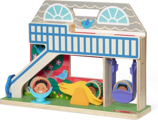 Melissa & Doug GO Tots Houten Schoolplein Tuimelpret - Houten Ontwikkelings Peuterspeelgoed 5 Melissa & Doug GO Tots Houten Schoolplein Tuimelpret - Houten Ontwikkelings Peuterspeelgoed - Afbeelding 3