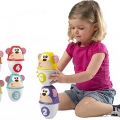 Chicco Bowling Aapjes 2-in-1 Bowlingspel En Blikgooien -Goedkope baby-en-kleuterspelletjes winkel 550x417 1