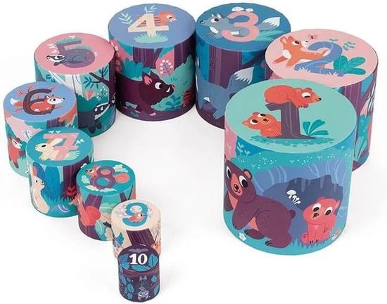 Janod Stapelltoren Bosdieren 5 Janod Stapelltoren Bosdieren - Afbeelding 3