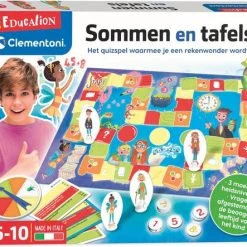 Clementoni Klassieke Educatieve Spellen - Sommen En Tafels, Educatief Spel, 6-10 Jaar - 56046