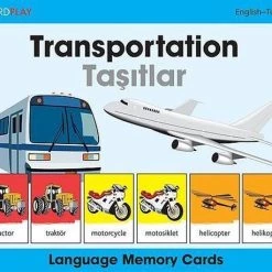 Milet Publishing Ltd Language Memo Cards - Transportation - English-turkish