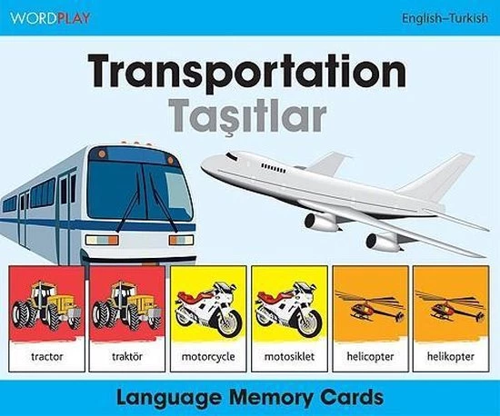 Milet Publishing Ltd Language Memo Cards - Transportation - English-turkish 3 Milet Publishing Ltd Language Memo Cards - Transportation - English-turkish