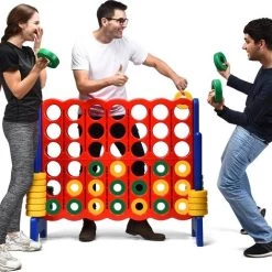 Meubelexpert- Giant Connect 4 Voor Kinderen En Volwassenen Met 42 Ronde Tokens, Ideaal Voor Binnen En Buiten 11 Meubelexpert- Giant Connect 4 Voor Kinderen En Volwassenen Met 42 Ronde Tokens, Ideaal Voor Binnen En Buiten -Goedkope baby-en-kleuterspelletjes winkel 550x471 5