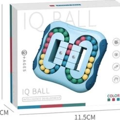IQ Ball Willingood Magic Bean Rotating Cube Speelgoed. Kleur : Rood, Magische Bean, Creatief Stressvermindering, Educatief Speelgoed, Intelligente Vingertop-toverkubus, Gyroscooppuzzel, Kubus Voor Kinderen En Volwassenen Angst Verlichting