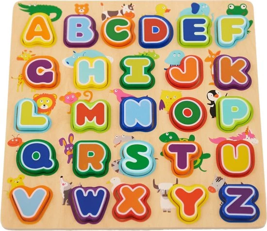 P&M ABC Houten Puzzel 3 P&M ABC Houten Puzzel