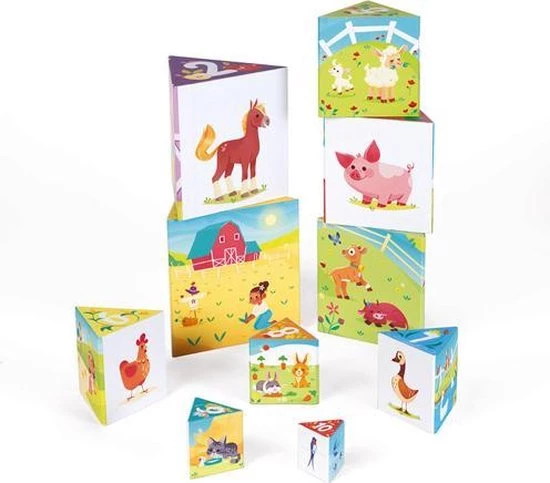 Janod Stapeltoren - Het Leven Op De Boerderij 4 Janod Stapeltoren - Het Leven Op De Boerderij - Afbeelding 2