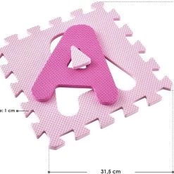 Juskys Puzzle Mat 1cm Dik Foam Letters 1.89x1.89 Mtr -Goedkope baby-en-kleuterspelletjes winkel 550x491 4