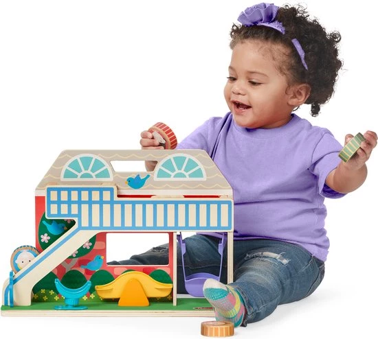 Melissa & Doug GO Tots Houten Schoolplein Tuimelpret - Houten Ontwikkelings Peuterspeelgoed 8 Melissa & Doug GO Tots Houten Schoolplein Tuimelpret - Houten Ontwikkelings Peuterspeelgoed - Afbeelding 6