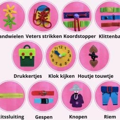 Busy Board - BIEK20® - Roze Activiteitenbord - Montessori Speelgoed - Motoriek Speelgoed - Activity Board - Educatief Speelgoed - Interactief Speelgoed - Kinderspeelgoed - Leerzaam Speelgoed - Ik Leer Veters Strikken Knopen Leggen Klok Kijken 12 Busy Board - BIEK20® - Roze Activiteitenbord - Montessori Speelgoed - Motoriek Speelgoed - Activity Board - Educatief Speelgoed - Interactief Speelgoed - Kinderspeelgoed - Leerzaam Speelgoed - Ik Leer Veters Strikken Knopen Leggen Klok Kijken -Goedkope baby-en-kleuterspelletjes winkel 550x497 1