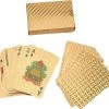 Merkloos Game Dek Goudfolie Poker Set Plastic Magic Card Waterdicht Kaarten Magic 24K Gold Speelkaarten Poker -Goedkope baby-en-kleuterspelletjes winkel 550x497 5