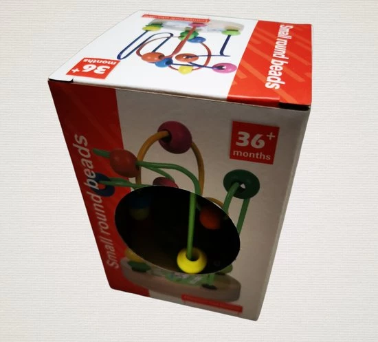 Mir-033 Houten Doolhof Kralen Spel-speelgoed-vanaf 3 Jaar 4 Mir-033 Houten Doolhof Kralen Spel-speelgoed-vanaf 3 Jaar - Afbeelding 2