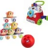 Chicco Bundel - Bowling Aapjes 2-in-1 Bowlingspel En Blikgooien & Babywalker Happy Hippie Looptrainer -Goedkope baby-en-kleuterspelletjes winkel 550x498 3