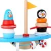 Merkloos Zuid Pool Puzzel En Balans Spel! - Pinguïn En Vrienden - Hout Speelgoed Vanaf 1 Jaar
