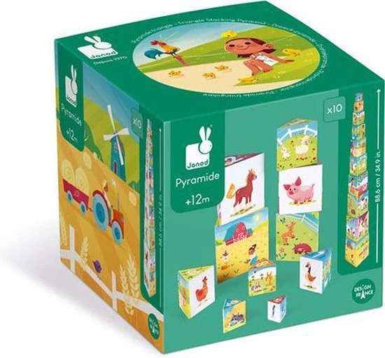 Janod Stapeltoren - Het Leven Op De Boerderij 3 Janod Stapeltoren - Het Leven Op De Boerderij