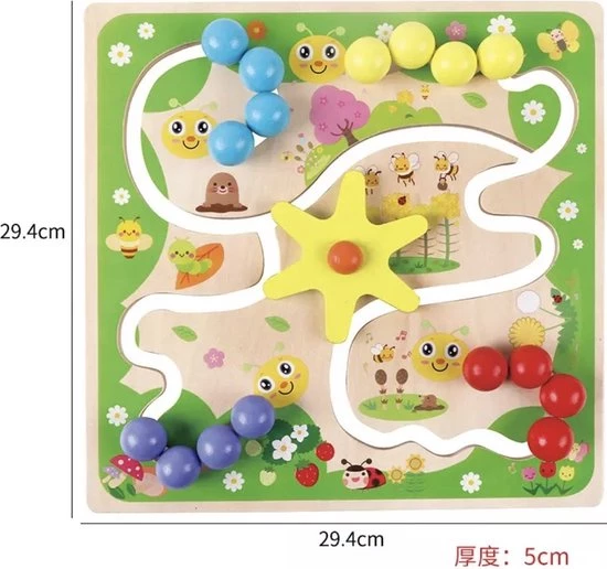 Merkloos Labyrint - Schuifpuzzel - Rups - Houten Bordspellen - Junior - Doolhof - Houten Speelgoed - Educatief Speelgoed - Kinderspel Vanaf 3 Jaar - Montessori - Baby & Peuter - Kleurrijk - Speelgoed - Uitdagend - Oog & Hand Coördinatie 5 Merkloos Labyrint - Schuifpuzzel - Rups - Houten Bordspellen - Junior - Doolhof - Houten Speelgoed - Educatief Speelgoed - Kinderspel Vanaf 3 Jaar - Montessori - Baby & Peuter - Kleurrijk - Speelgoed - Uitdagend - Oog & Hand Coördinatie - Afbeelding 3