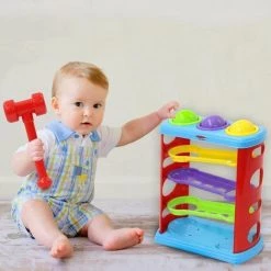 Jamara Hamerspel Rolling Balls 31,5 Cm Multicolor -Goedkope baby-en-kleuterspelletjes winkel 550x516 8