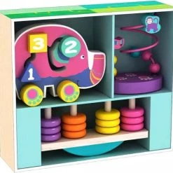 ACool Toy 3-in-1 Montessori Speelgoed Box Olifant - Sensorisch - Baby Speelgoed - Telraam - Stapeltoren - 1 Tot 4 Jaar -Goedkope baby-en-kleuterspelletjes winkel 550x521 1