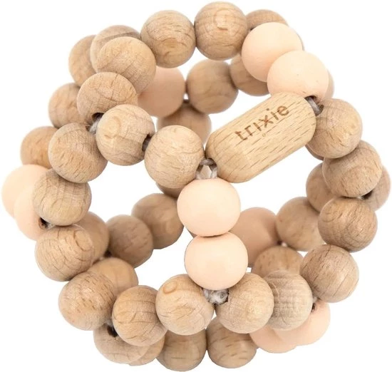Trixie - Houten Kralenbal - Activiteitsspeelgoed Voor Baby's - Roze 6 Trixie - Houten Kralenbal - Activiteitsspeelgoed Voor Baby's - Roze - Afbeelding 4