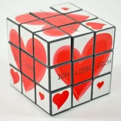 Rainbow-Elch Magische Puzzel | Fantasy-cube | LOVE Liefde | 6 Cm | Speelgoed