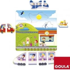 Goula Noppenpuzzel Op Reis Voertuigen 12 Goula Noppenpuzzel Op Reis Voertuigen -Goedkope baby-en-kleuterspelletjes winkel 550x539 9