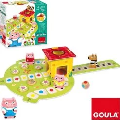 Goula Drie Kleine Biggetjes - Bordspel -Goedkope baby-en-kleuterspelletjes winkel 550x541