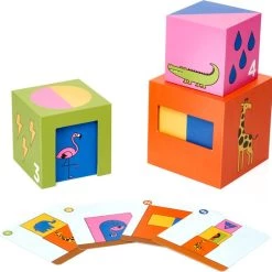 SmartGames Peek-a-Zoo - Educatief Spel - 5 Kartonnen Blokken -Goedkope baby-en-kleuterspelletjes winkel 550x543
