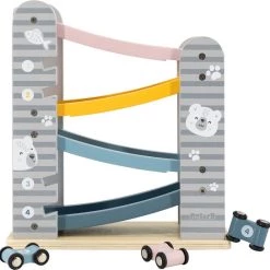 PolarB - Houten Autobaan - 4 Autootjes - Houten Speelgoed Vanaf 18+ Maanden -Goedkope baby-en-kleuterspelletjes winkel 550x544 11
