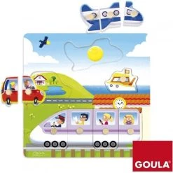 Goula Noppenpuzzel Op Reis Voertuigen