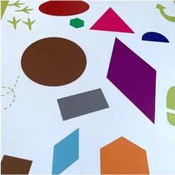 Bijles Juf Laura VORMENMAT - 300 X 75 Cm - Vormen - Figuren - Rekenen - Peuter - Kleuter - Bewegend Leren - Spelend Leren - Onderwijs -Goedkope baby-en-kleuterspelletjes winkel 550x547 9