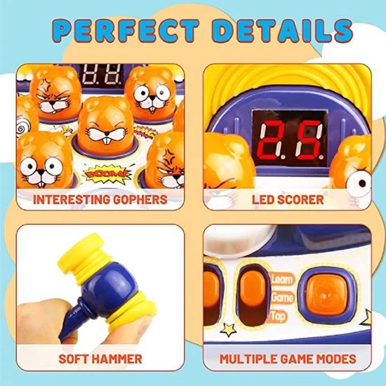 Marsel Mole Game Hamerbeukend Speelgoed-Blauw-Peuters-Kinderen-Jongens/Interactief Speelgoed Ontwikkelingseducatie 6 Marsel Mole Game Hamerbeukend Speelgoed-Blauw-Peuters-Kinderen-Jongens/Interactief Speelgoed Ontwikkelingseducatie - Afbeelding 4